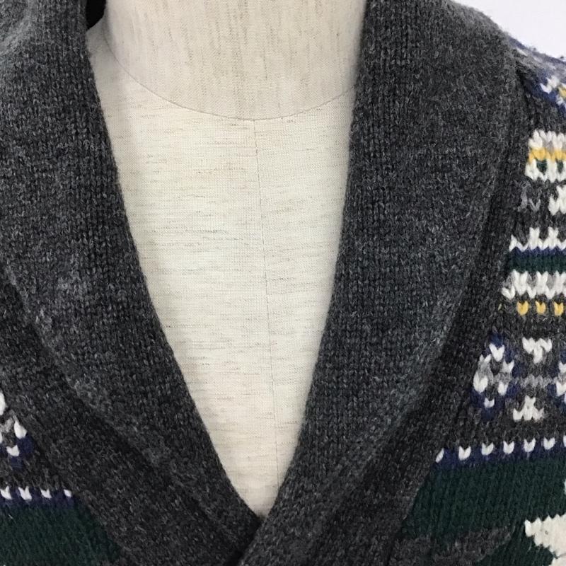 トミーヒルフィガー TOMMY HILFIGER カーディガン 長袖 長袖ニットカーディガン セーター 前開きボタンニットカーディガン S 総柄 マルチカラー / マルチカラー / メンズ USED 古着 中古 10111262