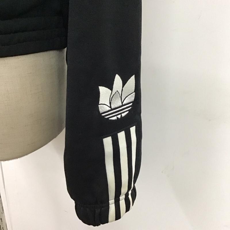アディダス adidas ジャケット、上着 ジャンパー、ブルゾン gn2875 W TRACKTOP PB トラックジャケット M 無地 黒 / ブラック / レディース USED 古着 中古 10120288