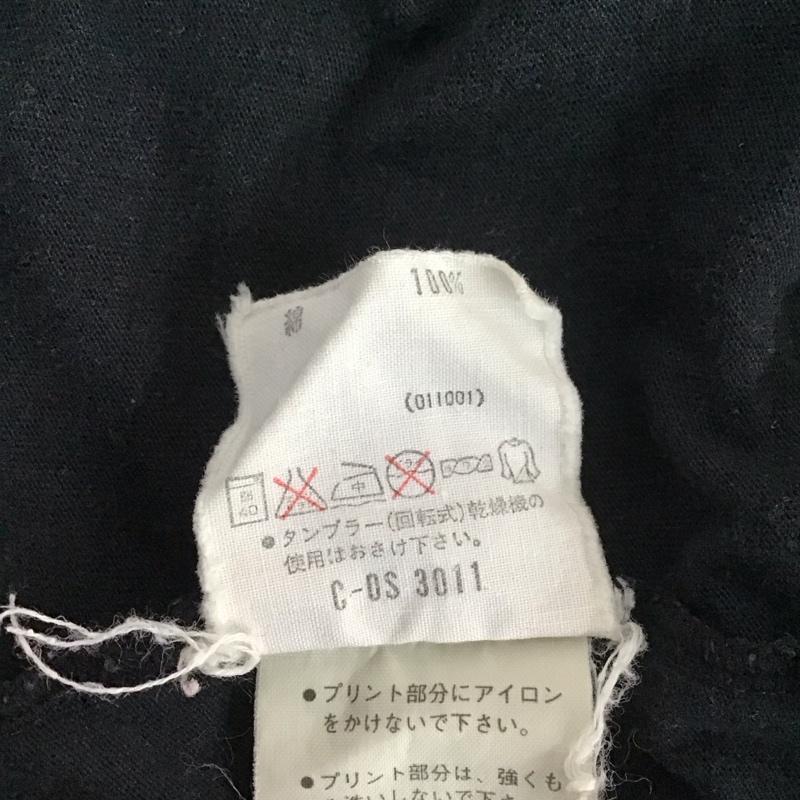 アディダス adidas Tシャツ 半袖 半袖カットソー プリントTシャツ クルーネックカットソー 80s~90s デサント社 プリント 黒 / ブラック /  メンズ USED 古着 中古 10111487