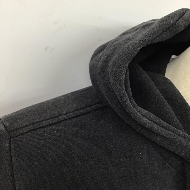 ザノースフェイス THE NORTH FACE パーカー 長袖 長袖パーカー フード付きパーカー プリントスウェット トレーナー S ロゴ、文字 黒 / ブラック /  メンズ USED 古着 中古 10118252