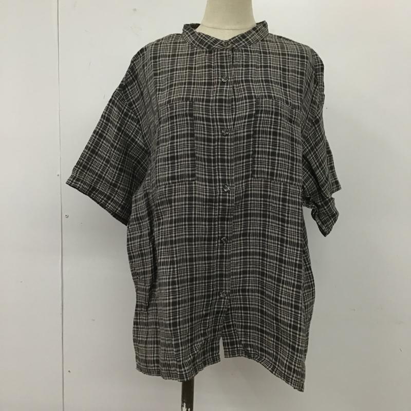 スタディオクリップ studio CLIP シャツ、ブラウス 半袖 L チェック マルチカラー / マルチカラー / レディース USED 古着 中古 10106186