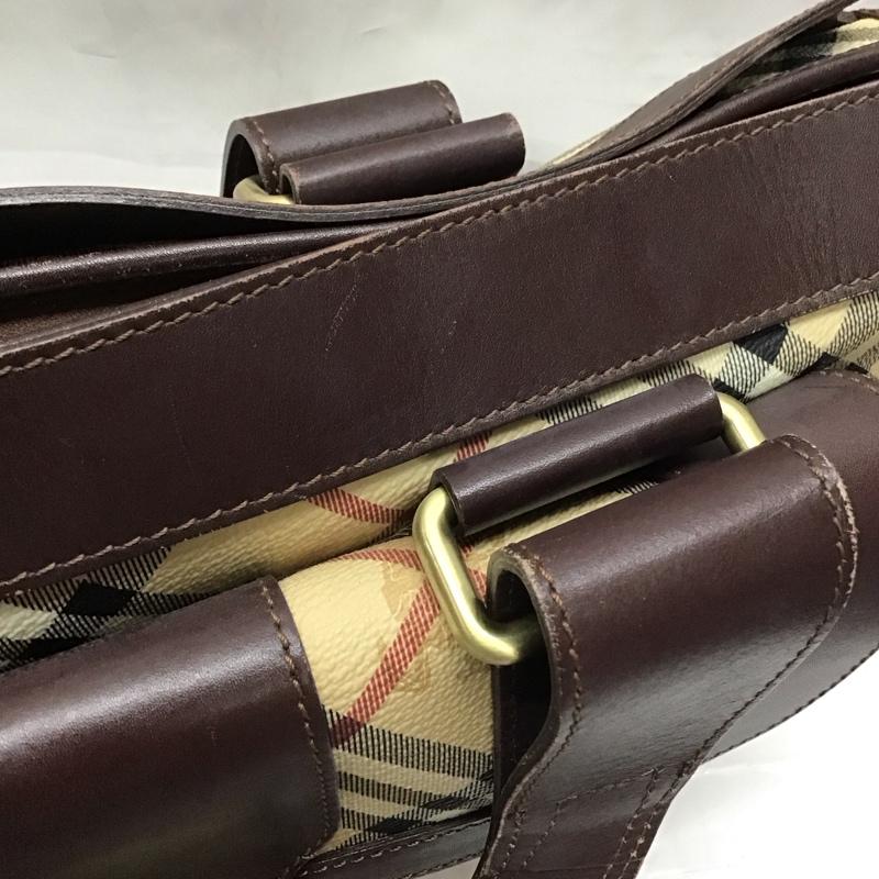 バーバリーロンドン Burberry London ハンドバッグ ハンドバッグ チェック ベージュ / ベージュ / X 茶 / ブラウン / レディース USED 古着 中古 10113042
