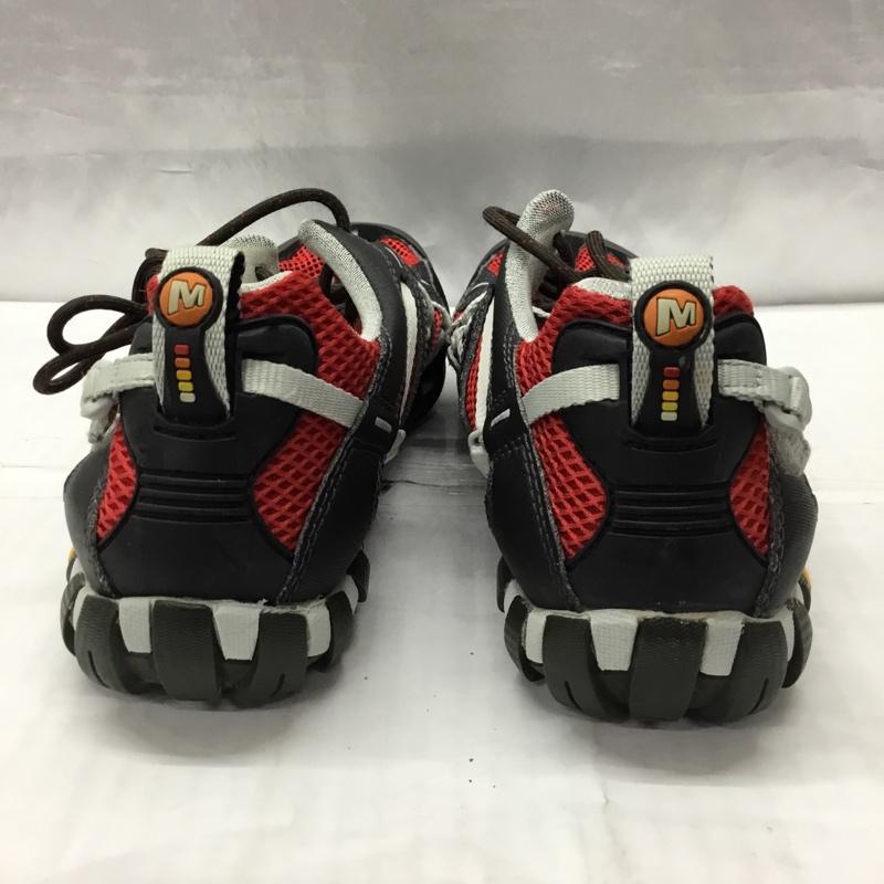 メレル MERRELL アウトドアシューズ アウトドアシューズ 876753 トレッキングシューズ US9.5 US:9.5 ワンポイント 黒 / ブラック / X 赤 / レッド / X 灰 / グレー / メンズ USED 古着 中古 10121488