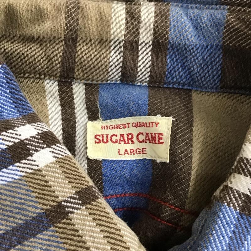 シュガーケーン SUGAR CANE シャツ、ブラウス 長袖 長袖シャツ カラーシャツ ポケットシャツ 長袖カットソー チェックシャツ L チェック マルチカラー / マルチカラー /  メンズ USED 古着 中古 10108497