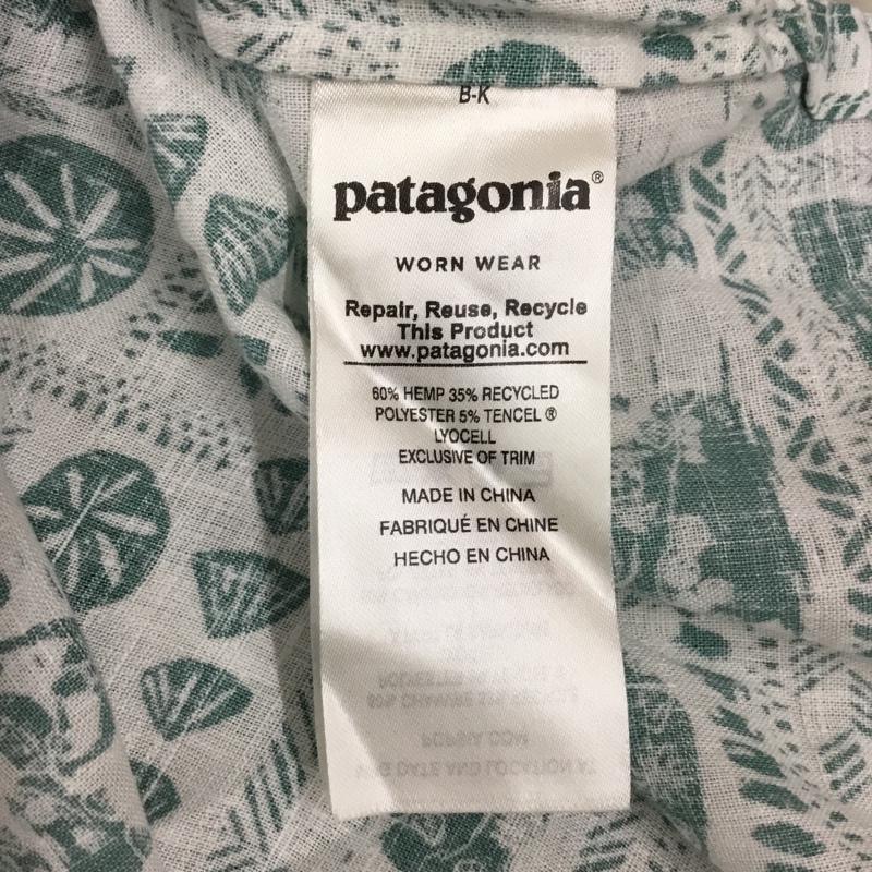 パタロハ Pataloha シャツ、ブラウス 半袖 半袖シャツ カラーシャツ 半袖カットソー プリントシャツ S プリント 白 / ホワイト / X 緑 / グリーン / メンズ USED 古着 中古 10122940