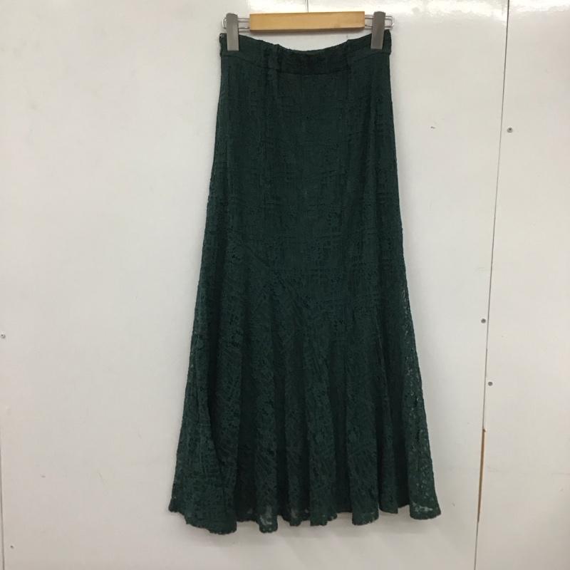 アルシーヴ archives スカート ロングスカート ロングスカート フレアスカート カジュアルスカート M 総柄 緑 / グリーン / レディース USED 古着 中古 10134110