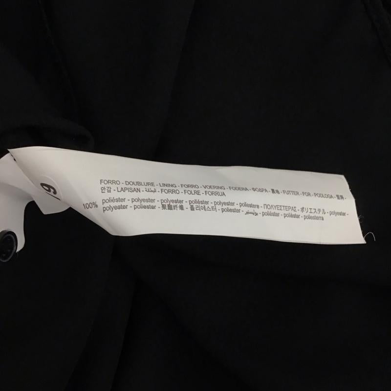 ザラ ZARA ワンピース ひざ丈スカート 4886 288 800 プリーツ 長袖 タグ付き S 無地 黒 / ブラック / レディース USED 古着 中古 10139118