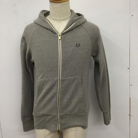 フレッドペリー FRED PERRY パーカー 長袖 ジップパーカー S 無地 灰 / グレー /  メンズ USED 古着 中古 10124473