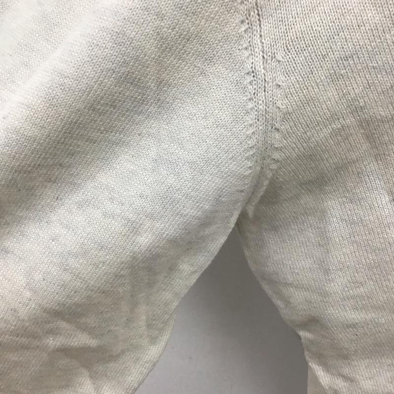 ザラ ZARA ニット、セーター 長袖 長袖ニットカットソー ニット セーター クルーネックニット XL 無地 白 / ホワイト / メンズ USED 古着 中古 10119291