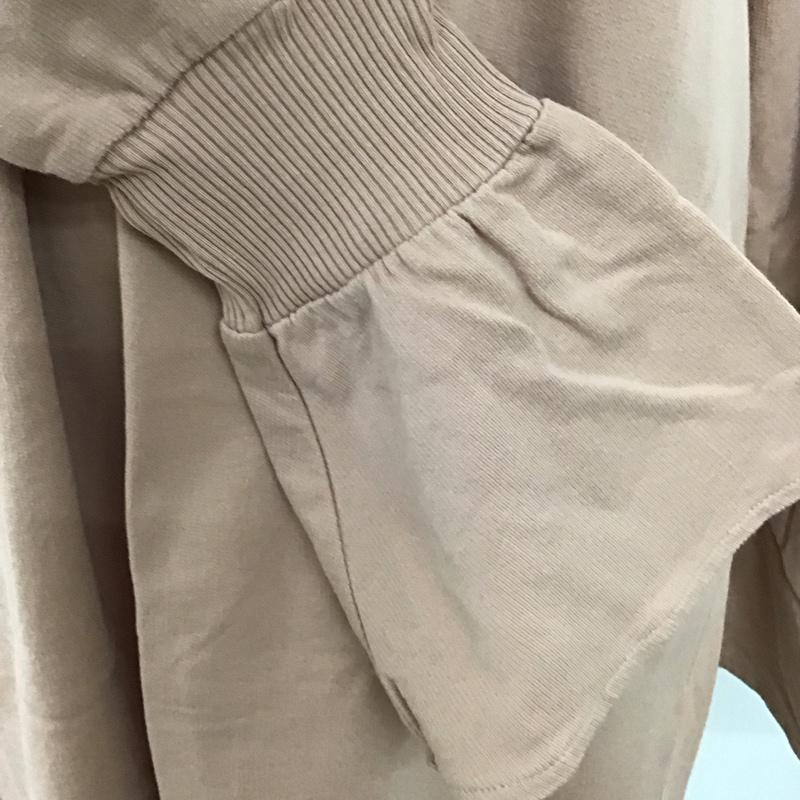 ザラ ZARA カットソー 長袖 1165 037 633 フレアスリーブ チュニック S 無地 桃 / ピンク / レディース USED 古着 中古 10117219