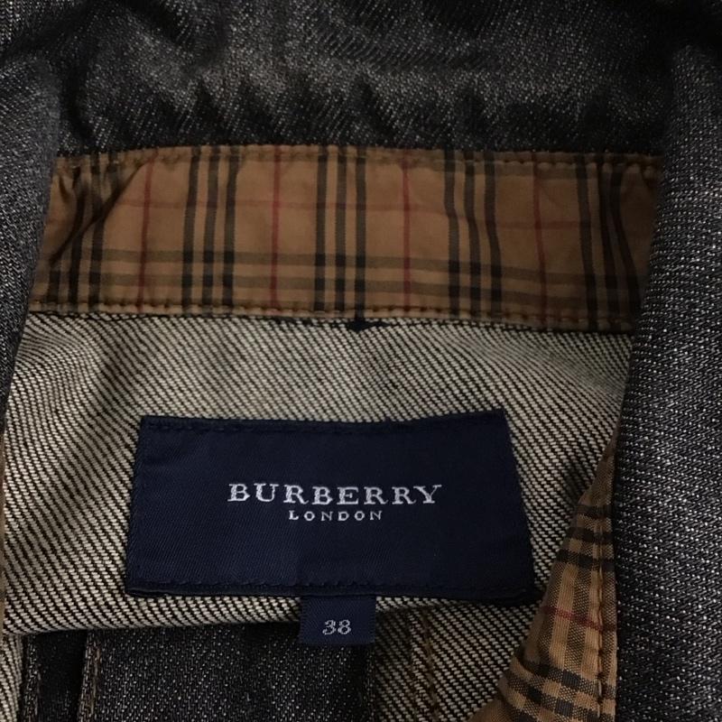 バーバリーロンドン Burberry London ジャケット、上着 ジャケット、ブレザー FC032-635 Gジャン デニムジャケット 38 無地 黒 / ブラック / レディース USED 古着 中古 10117386