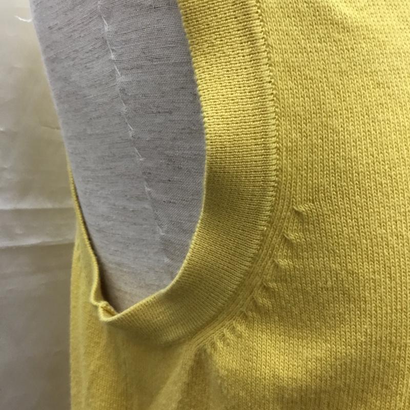 エディーバウアー Eddie Bauer ベスト ベスト Vネック プルオーバー S 無地 黄 / イエロー / メンズ USED 古着 中古 10116094
