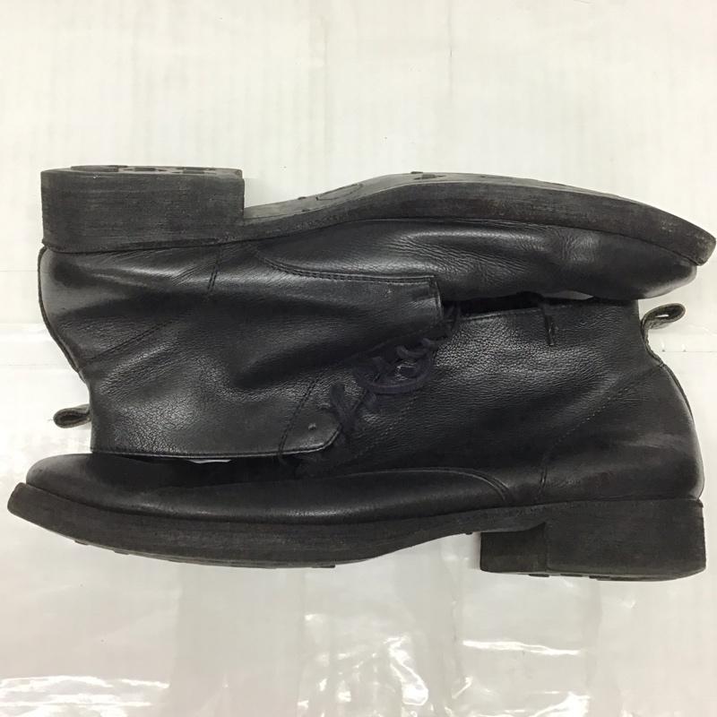 ラウンジリザード LOUNGE LIZARD ブーツ ショートブーツ チャッカブーツ レザー レースアップ 無地 黒 / ブラック / メンズ USED 古着 中古 10121139