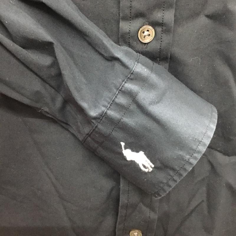 ラルフローレン RALPHLAUREN シャツ、ブラウス 長袖 長袖シャツ カラーシャツ 無地シャツ 長袖カットソー 7 無地 黒 / ブラック / レディース USED 古着 中古 10107420