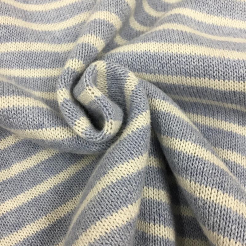 ナノベース nano base カットソー 長袖 ba73tt0552ph 接結ボーダーTシャツ L/S 長袖カットソー クルーネックカットソー M ボーダー柄 白 / ホワイト / X 水色 / ライトブルー /  メンズ USED 古着 中古 10108718
