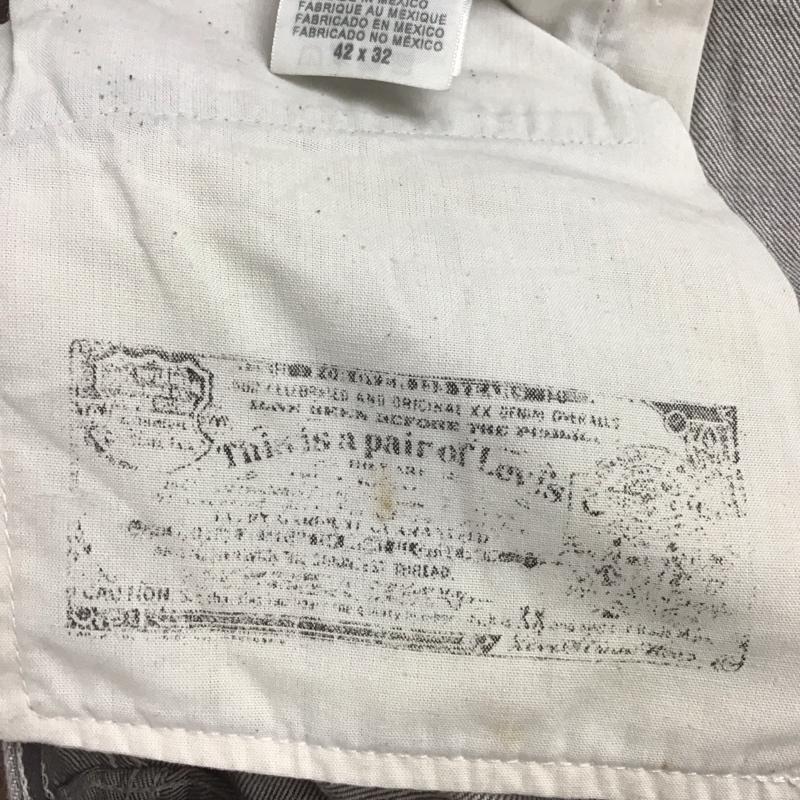リーバイストラウスアンドコー Levi Strauss & co. パンツ デニム、ジーンズ デニムパンツ ワイドパンツ カジュアルパンツ 42インチ 無地 灰 / グレー /  メンズ USED 古着 中古 10126804