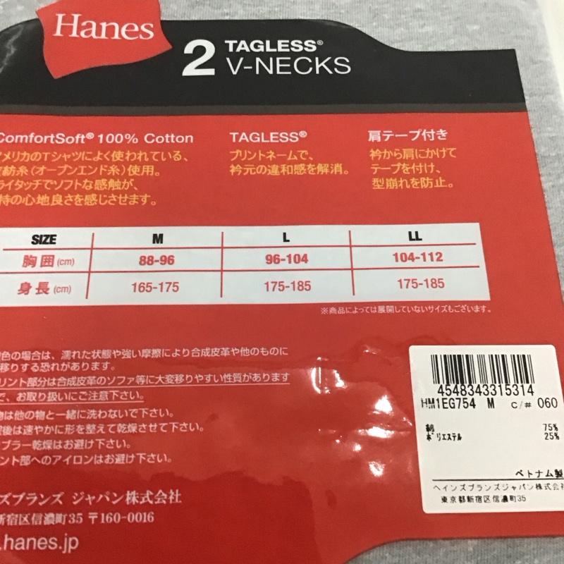 ヘインズ HANES Tシャツ 半袖 v neck t shirt hanes HM1EG754 2枚組 M 無地 灰 / グレー / メンズ USED 古着 中古 10138367