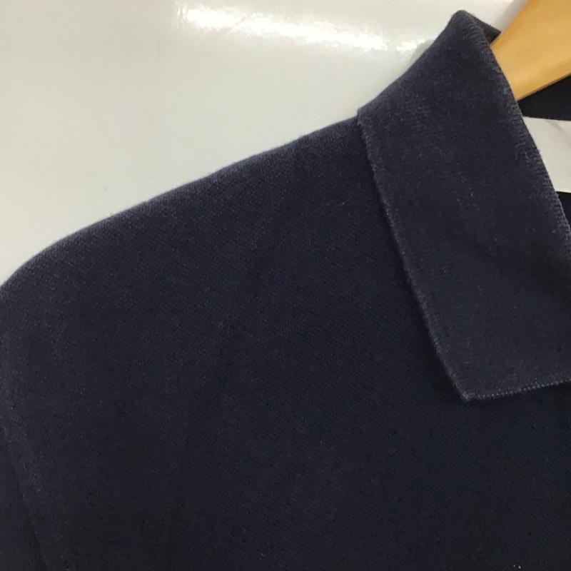 プレイコムデギャルソン PLAY COMME des GARCONS ポロシャツ 半袖 半袖ポロシャツ カラーシャツ 半袖カットソー M ロゴ、文字 紺 / ネイビー / メンズ USED 古着 中古 10135477