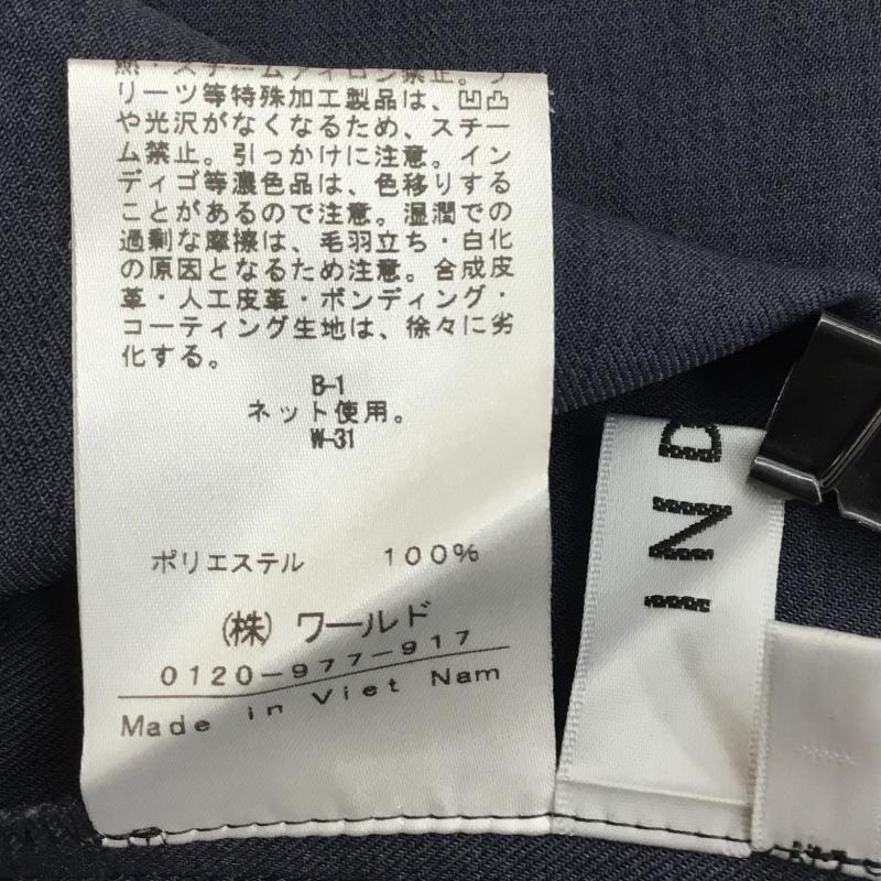 インディヴィ INDIVI シャツ、ブラウス 半袖 38 ボーダー柄 紺 / ネイビー / レディース USED 古着 中古 10137592