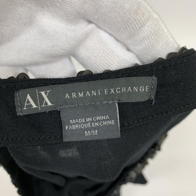 アルマーニエクスチェンジ ARMANI EXCHANGE タンクトップ タンクトップ M 無地 X 黒 / ブラック / レディース USED 古着 中古 10015935
