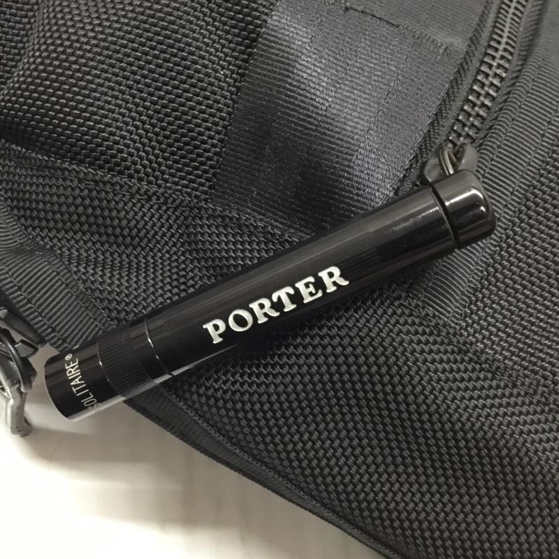 ポーター PORTER ボディバッグ ボディバッグ ヒート スリングショルダーバッグ ワンショルダー ロゴ、文字 黒 / ブラック / メンズ USED 古着 中古 10111990