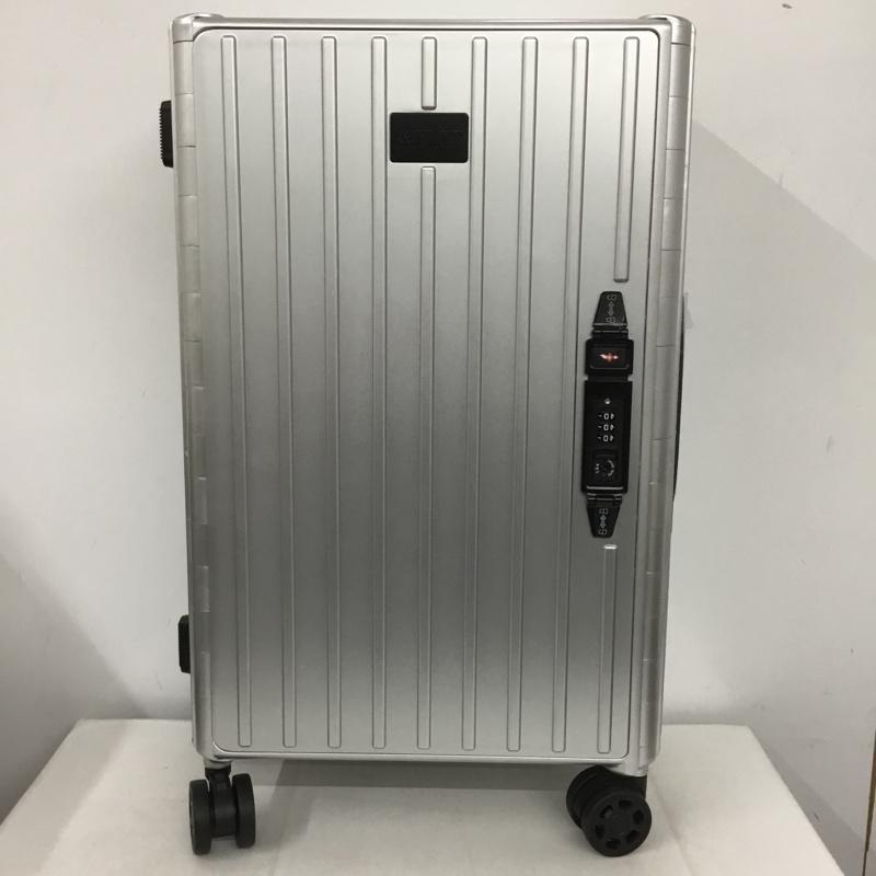 アンドフラット &.FLAT スーツケース、トランク スーツケース、トランク FL14-4-00001 折りたたみ ハードキャリーバッグ キャリーケース 箱有 ロゴ、文字 灰 / グレー / メンズ USED 古着 中古 10137506