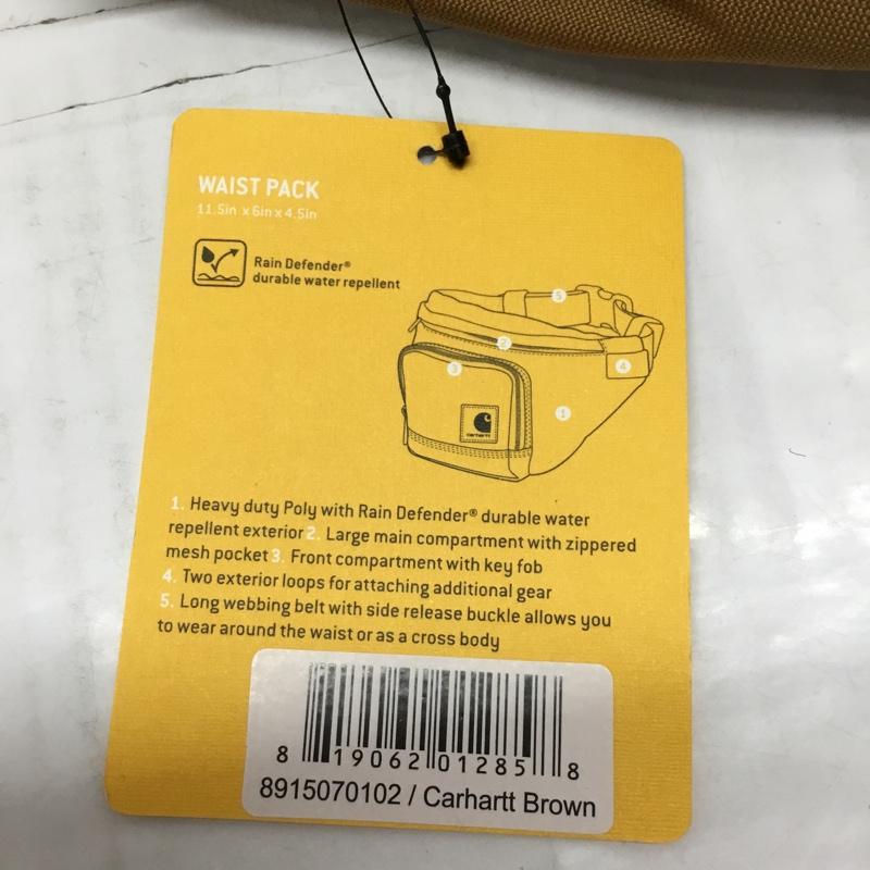 カーハート Carhartt ウエストバッグ ウエストバッグ 8915070101 ボディバッグ WAIST PACK タグ付き ロゴ、文字 茶 / ブラウン / メンズ USED 古着 中古 10112554