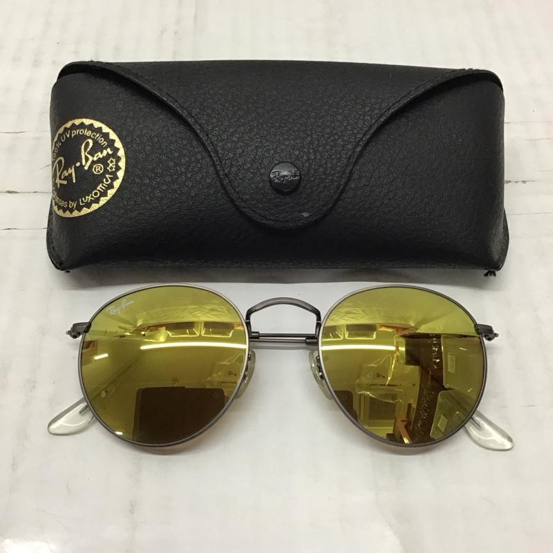 レイバン Ray-Ban めがね・サングラス サングラス RB3447 ROUND METAL ミラーレンズ ロゴ、文字 マルチカラー / マルチカラー / メンズ USED 古着 中古 10114306