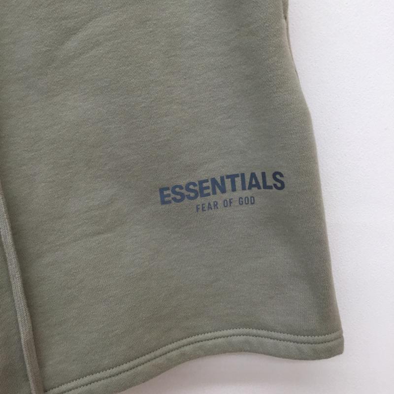 エッセンシャルズ ESSENTIALS パンツ ショートパンツ M ロゴ、文字 カーキ / カーキ / メンズ USED 古着 中古 10135002