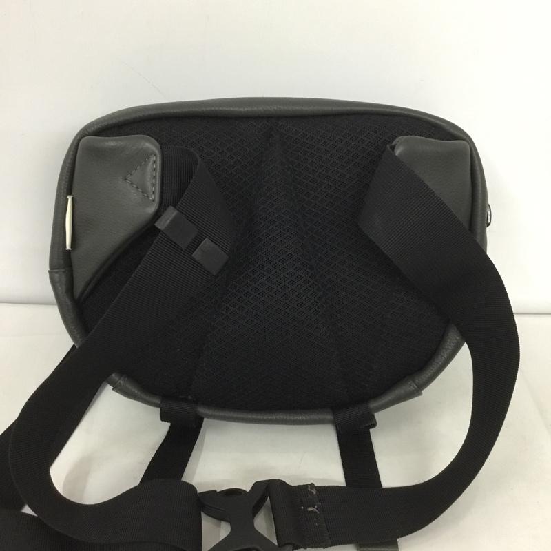 ブロスキーアンドサプライ BROSKI&SUPPLY ウエストバッグ ウエストバッグ BBOM-741 レザー ロゴ、文字 黒 / ブラック / メンズ USED 古着 中古 10136707