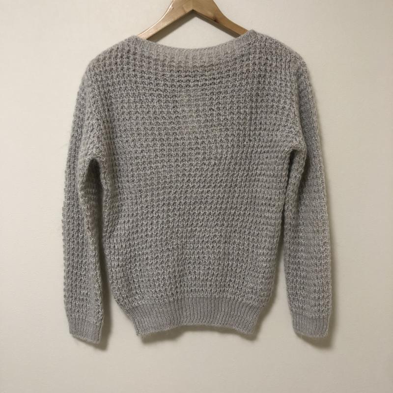 アナイ ANAYI ニット、セーター 長袖 38 無地 灰 / グレー / レディース USED 古着 中古 10011201