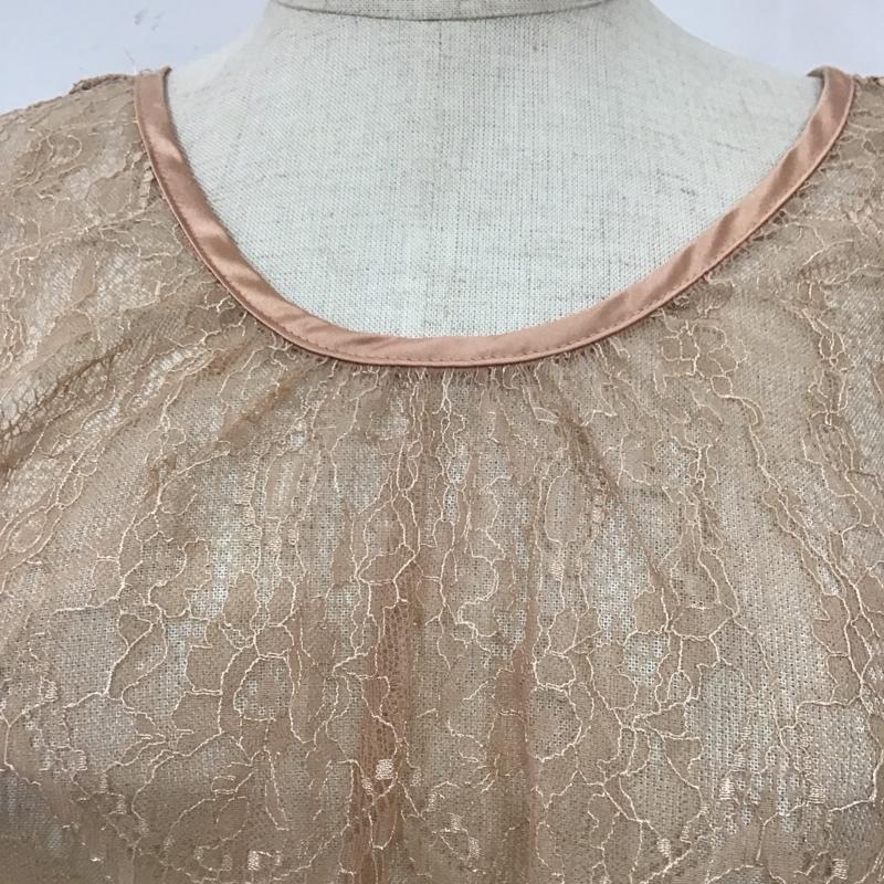 ニコアンド niko and... シャツ、ブラウス 半袖 ST73CB04KO 2WAY 前後着 L レース柄 桃 / ピンク / レディース USED 古着 中古 10109035