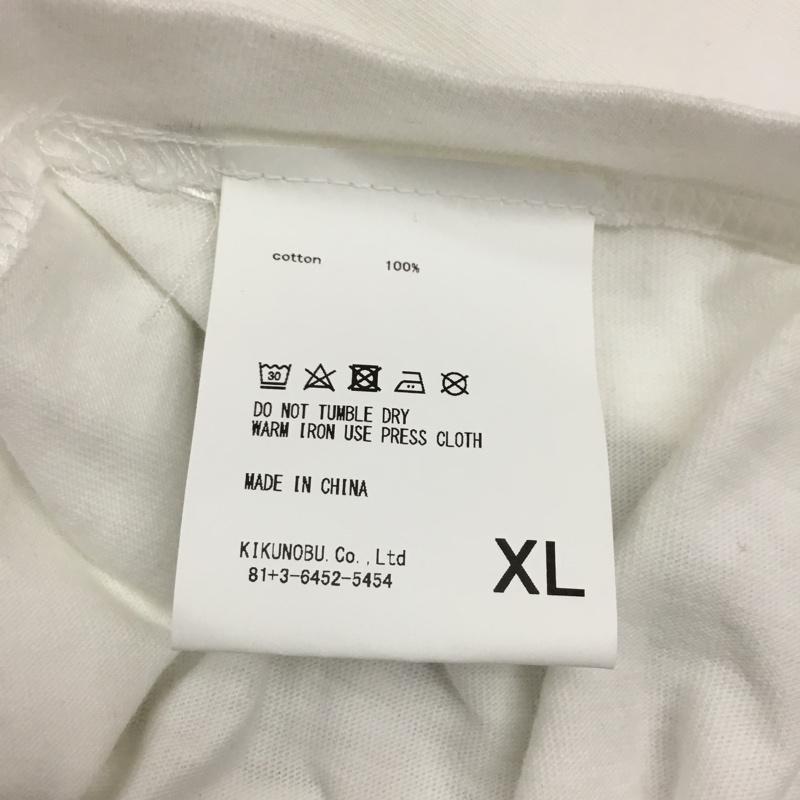 シェイシェイシーオーエルティディ shei shei co LTD カットソー 長袖 長袖カットソー クルーネックカットソー ロングスリーブカットソー プリントTシャツ XL プリント 白 / ホワイト / メンズ USED 古着 中古 10121954