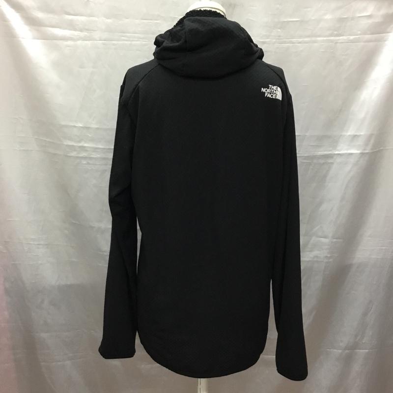 ザノースフェイス THE NORTH FACE カットソー 長袖 NL72101 カールサイドグリッドフーディ 長袖カットソー タートルネック S ロゴ、文字 黒 / ブラック / レディース USED 古着 中古 10115201