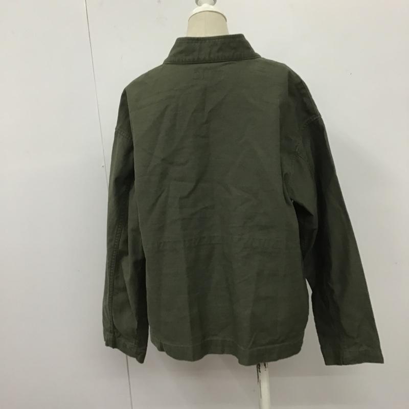 ニコアンド niko and... ジャケット、上着 ジャケット、ブレザー L 無地 カーキ / カーキ / レディース USED 古着 中古 10106120