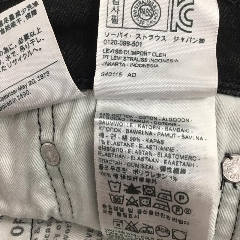 リーバイス Levi s パンツ デニム、ジーンズ 28インチ 無地 黒 / ブラック / メンズ USED 古着 中古 10129946