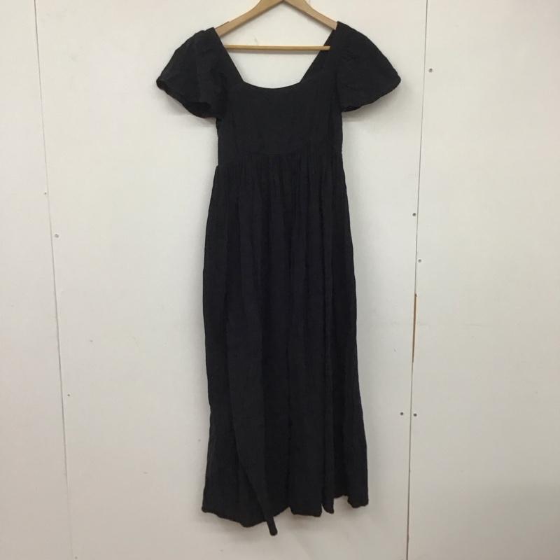 フリークスストア FREAK S STORE ワンピース ロングスカート ロングワンピース フレアスカート パフスリーブ S 無地 黒 / ブラック / レディース USED 古着 中古 10134037