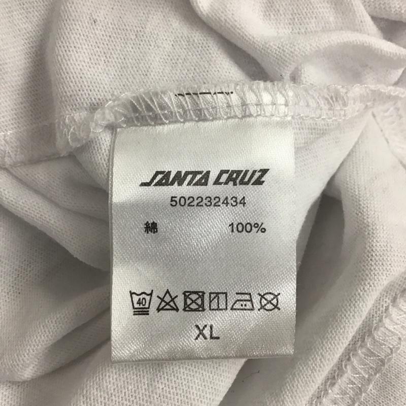 サンタクルーズ SANTA CRUZ Tシャツ 半袖 502232434 XL プリント X ロゴ、文字 白 / ホワイト / レディース USED 古着 中古 10134819