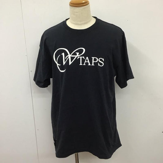 ダブルタップス WTAPS Tシャツ 半袖 半袖カットソー プリントTシャツ クルーネックカットソー ロゴ、文字 紺 / ネイビー /  メンズ USED 古着 中古 10112483