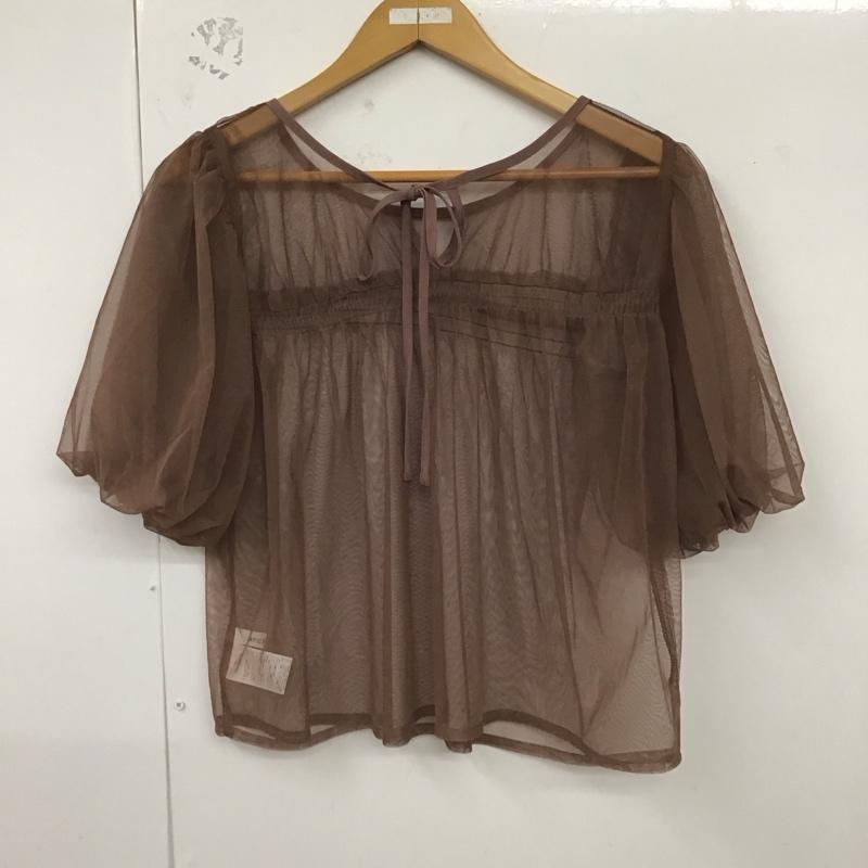 アルシーヴ archives カットソー 半袖 バルーンチュールTOPS バルーン袖 M 無地 桃 / ピンク / レディース USED 古着 中古 10129195