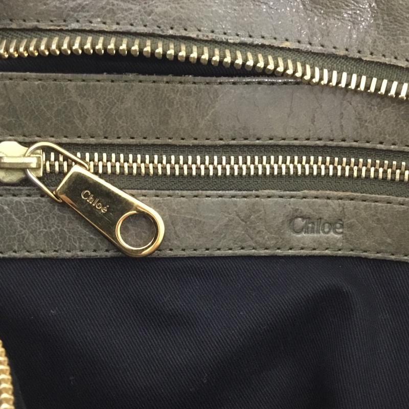 クロエ Chloe ハンドバッグ ハンドバッグ 2WAY ショルダー エテル ロゴ、文字 カーキ / カーキ / レディース USED 古着 中古 10124285