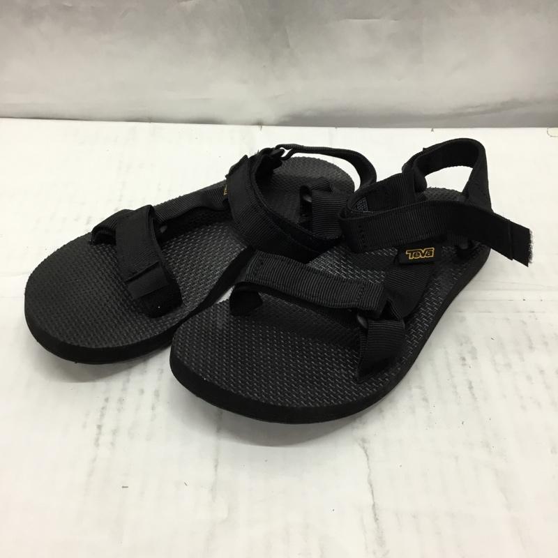 テバ Teva サンダル サンダル 1003987 ORIGINAL UNIVERSAL スポーツサンダル 24cm 24.0cm ロゴ、文字 黒 / ブラック / レディース USED 古着 中古 10106474