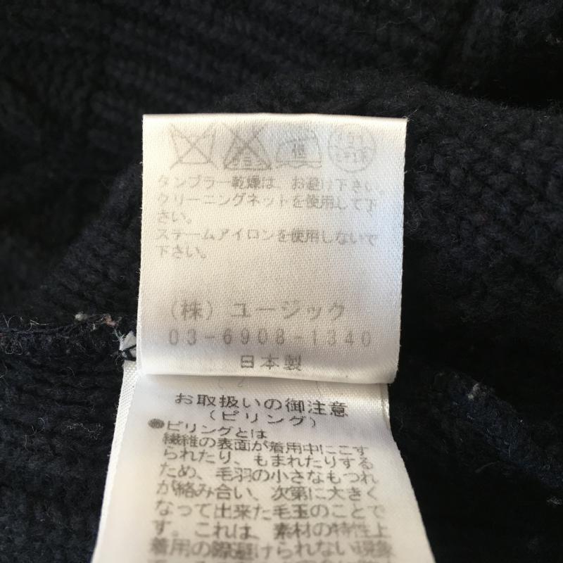 ブライズミー Brisemy ニット、セーター 長袖 38 無地 紺 / ネイビー / レディース USED 古着 中古 10014090