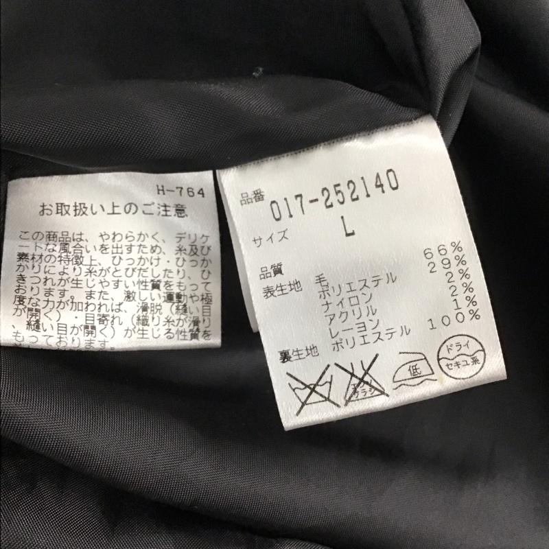 ナチュラルビューティーベーシック NATURAL BEAUTY BASIC コート コート一般 長袖ロングコート アウター カジュアルジャケット L 無地 黒 / ブラック / レディース USED 古着 中古 10142663