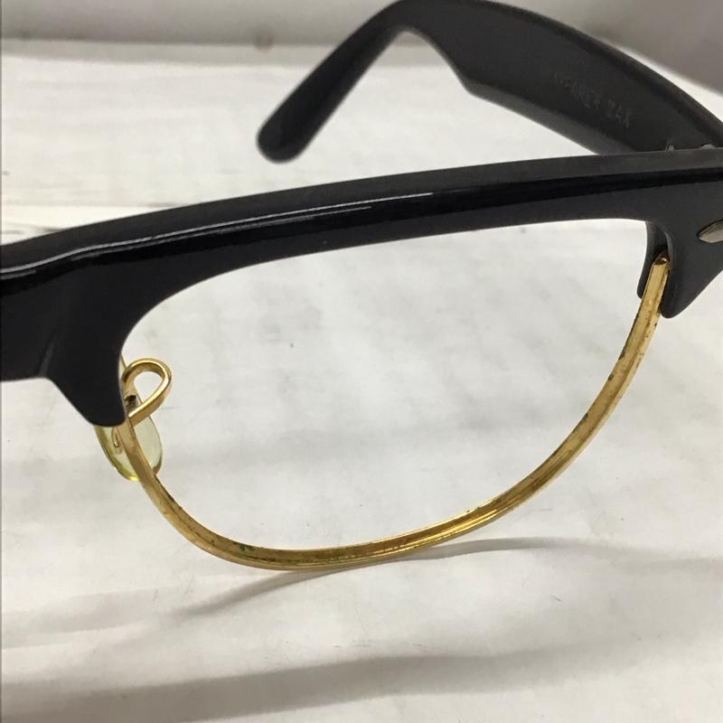 レイバン Ray-Ban めがね・サングラス めがね WAYFARER 90年代 アメリカ製 伊達メガネ レンズ無し フレーム ロゴ、文字 黒 / ブラック / X 金 / ゴールド / メンズ USED 古着 中古 10117932