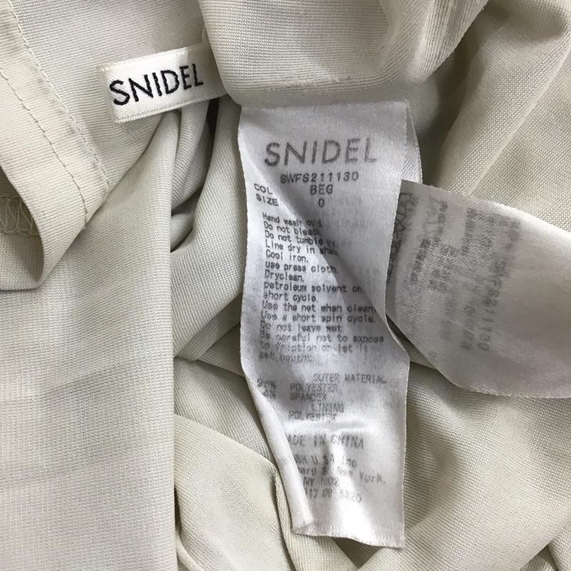スナイデル SNIDEL スカート ロングスカート SWFS211130 ドットジャガードナロースカート 0 ドット ベージュ / ベージュ / レディース USED 古着 中古 10137347