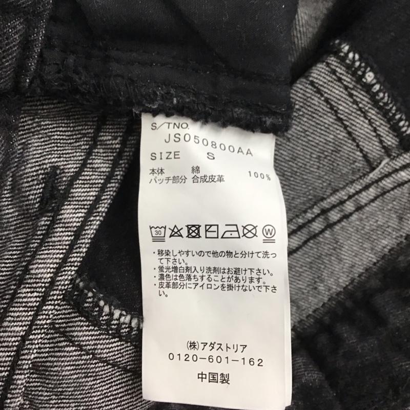 ジーナシス JEANASIS パンツ デニム、ジーンズ JS050800AA リメイクライクストレートデニムパンツ S 無地 黒 / ブラック / レディース USED 古着 中古 10124420
