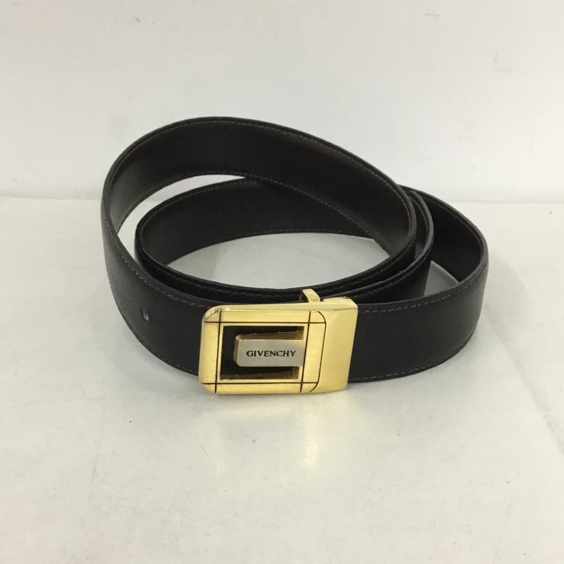 ジバンシィ GIVENCHY ベルト・バックル ベルト イタリア製 ロゴ、文字 黒 / ブラック / メンズ USED 古着 中古 10138114
