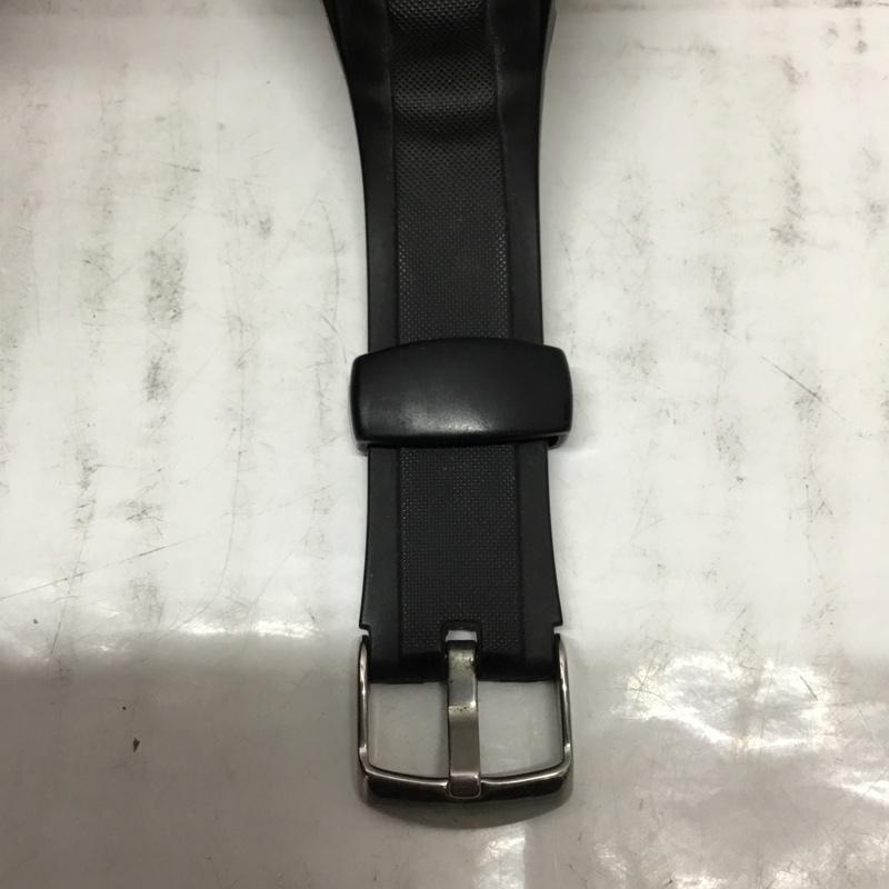カシオ CASIO 腕時計 デジタル WV-M120 タフソーラー wave ceptor ロゴ、文字 黒 / ブラック / X 銀 / シルバー / メンズ USED 古着 中古 10106379