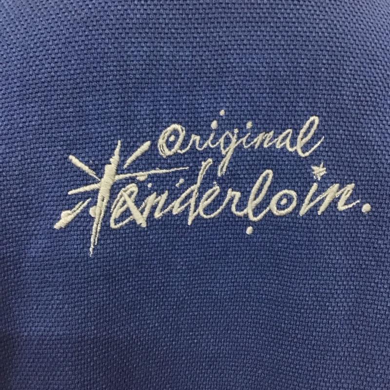 テンダーロイン TENDERLOIN カットソー 長袖 長袖カットソー クルーネックカットソー ロングスリーブカットソー プリントTシャツ S ロゴ、文字 青 / ブルー /  メンズ USED 古着 中古 10110914